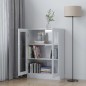 vidaXL Vitrinenschrank Hochglanz-Weiß 82,5x30,5x115 cm Holzwerkstoff vidaXL Vitrinenschrank Hochglanz-Weiß 82,5x30,5x115 cm Holzwerkstoff