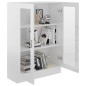 vidaXL Vitrinenschrank Hochglanz-Weiß 82,5x30,5x115 cm Holzwerkstoff vidaXL Vitrinenschrank Hochglanz-Weiß 82,5x30,5x115 cm Holzwerkstoff