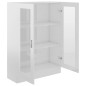 vidaXL Vitrinenschrank Hochglanz-Weiß 82,5x30,5x115 cm Holzwerkstoff vidaXL Vitrinenschrank Hochglanz-Weiß 82,5x30,5x115 cm Holzwerkstoff
