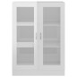 vidaXL Vitrinenschrank Hochglanz-Weiß 82,5x30,5x115 cm Holzwerkstoff vidaXL Vitrinenschrank Hochglanz-Weiß 82,5x30,5x115 cm Holzwerkstoff