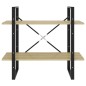 vidaXL Bücherregal 2 Fächer Sonoma-Eiche 80x30x70 cm Holzwerkstoff vidaXL Bücherregal 2 Fächer Sonoma-Eiche 80x30x70 cm Holzwerkstoff