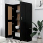vidaXL Bücherregal Schwarz 82,5x30,5x150 cm Holzwerkstoff vidaXL Bücherregal Schwarz 82,5x30,5x150 cm Holzwerkstoff