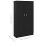vidaXL Bücherregal Schwarz 82,5x30,5x150 cm Holzwerkstoff vidaXL Bücherregal Schwarz 82,5x30,5x150 cm Holzwerkstoff