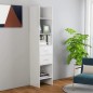 vidaXL Bücherregal Hochglanz-Weiß 40x35x180 cm Holzwerkstoff vidaXL Bücherregal Hochglanz-Weiß 40x35x180 cm Holzwerkstoff