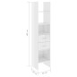 vidaXL Bücherregal Hochglanz-Weiß 40x35x180 cm Holzwerkstoff vidaXL Bücherregal Hochglanz-Weiß 40x35x180 cm Holzwerkstoff