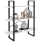 vidaXL Bücherregal Weiß 100x30x105 cm Holzwerkstoff vidaXL Bücherregal Weiß 100x30x105 cm Holzwerkstoff