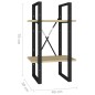 vidaXL Bücherregal 2 Fächer Sonoma-Eiche 40x30x70 cm Holzwerkstoff vidaXL Bücherregal 2 Fächer Sonoma-Eiche 40x30x70 cm Holzwerkstoff