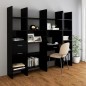 vidaXL Bücherregal Schwarz 60x35x180 cm Holzwerkstoff vidaXL Bücherregal Schwarz 60x35x180 cm Holzwerkstoff