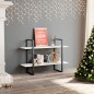 vidaXL Bücherregal 2 Fächer Weiß 100x30x70 cm Holzwerkstoff vidaXL Bücherregal 2 Fächer Weiß 100x30x70 cm Holzwerkstoff