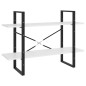 vidaXL Bücherregal 2 Fächer Weiß 100x30x70 cm Holzwerkstoff vidaXL Bücherregal 2 Fächer Weiß 100x30x70 cm Holzwerkstoff