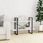 vidaXL Bücherregal 2 Fächer Weiß 100x30x70 cm Holzwerkstoff vidaXL Bücherregal 2 Fächer Weiß 100x30x70 cm Holzwerkstoff