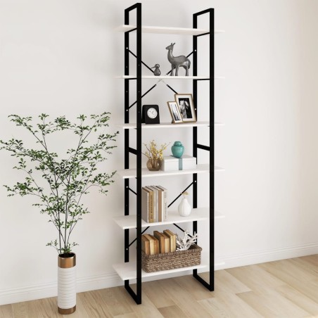 vidaXL Hochschrank Weiß 80x30x210 cm Massivholz Kiefer