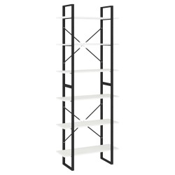 vidaXL Hochschrank Weiß 80x30x210 cm Massivholz Kiefer