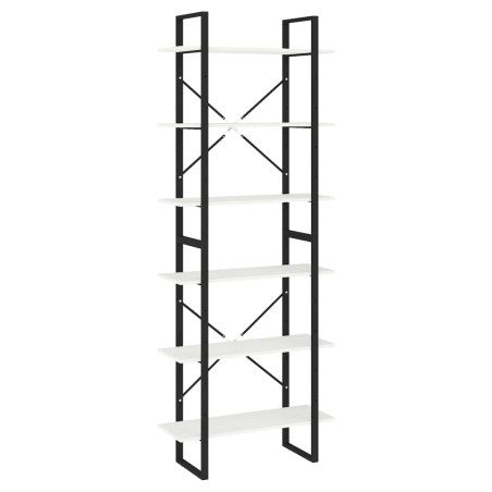 vidaXL Hochschrank Weiß 80x30x210 cm Massivholz Kiefer