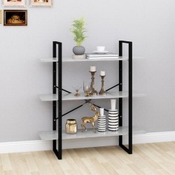 vidaXL Bücherregal Betongrau 100x30x105 cm Holzwerkstoff