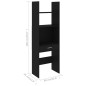 vidaXL Bücherregal Schwarz 60x35x180 cm Holzwerkstoff vidaXL Bücherregal Schwarz 60x35x180 cm Holzwerkstoff