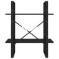 vidaXL Bücherregal 2 Fächer Schwarz 60x30x70 cm Holzwerkstoff vidaXL Bücherregal 2 Fächer Schwarz 60x30x70 cm Holzwerkstoff