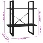 vidaXL Bücherregal 2 Fächer Schwarz 60x30x70 cm Holzwerkstoff vidaXL Bücherregal 2 Fächer Schwarz 60x30x70 cm Holzwerkstoff