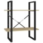 vidaXL Bücherregal 2 Fächer Sonoma-Eiche 60x30x70 cm Holzwerkstoff vidaXL Bücherregal 2 Fächer Sonoma-Eiche 60x30x70 cm Holzwerkstoff