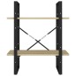 vidaXL Bücherregal 2 Fächer Sonoma-Eiche 60x30x70 cm Holzwerkstoff vidaXL Bücherregal 2 Fächer Sonoma-Eiche 60x30x70 cm Holzwerkstoff