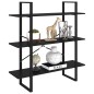 vidaXL Bücherregal Schwarz 100x30x105 cm Holzwerkstoff vidaXL Bücherregal Schwarz 100x30x105 cm Holzwerkstoff