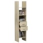 vidaXL Bücherregal Sonoma-Eiche 40x35x180 cm Holzwerkstoff vidaXL Bücherregal Sonoma-Eiche 40x35x180 cm Holzwerkstoff