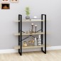 vidaXL Bücherregal Sonoma-Eiche 100x30x105 cm Holzwerkstoff vidaXL Bücherregal Sonoma-Eiche 100x30x105 cm Holzwerkstoff