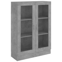 vidaXL Vitrinenschrank Betongrau 82,5x30,5x115 cm Holzwerkstoff
