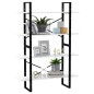 vidaXL Bücherregal 4 Fächer Weiß 100x30x140 cm Holzwerkstoff vidaXL Bücherregal 4 Fächer Weiß 100x30x140 cm Holzwerkstoff
