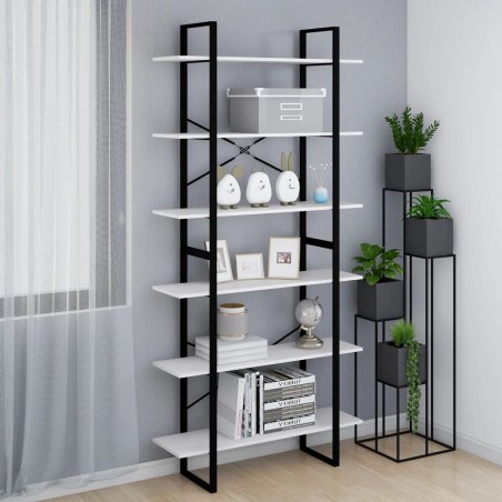 vidaXL Hochschrank Weiß 100x30x210 cm Massivholz Kiefer