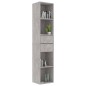 vidaXL Bücherregal Betongrau 36x30x171 cm Holzwerkstoff vidaXL Bücherregal Betongrau 36x30x171 cm Holzwerkstoff