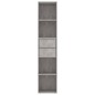 vidaXL Bücherregal Betongrau 36x30x171 cm Holzwerkstoff vidaXL Bücherregal Betongrau 36x30x171 cm Holzwerkstoff