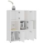 vidaXL Bücherregal Weiß 90x30x90 cm Holzwerkstoff vidaXL Bücherregal Weiß 90x30x90 cm Holzwerkstoff