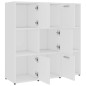 vidaXL Bücherregal Weiß 90x30x90 cm Holzwerkstoff vidaXL Bücherregal Weiß 90x30x90 cm Holzwerkstoff
