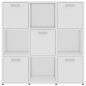 vidaXL Bücherregal Weiß 90x30x90 cm Holzwerkstoff vidaXL Bücherregal Weiß 90x30x90 cm Holzwerkstoff