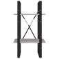 vidaXL Bücherregal 2 Fächer Betongrau 40x30x70 cm Holzwerkstoff vidaXL Bücherregal 2 Fächer Betongrau 40x30x70 cm Holzwerkstoff