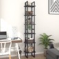 vidaXL Bücherregal 6 Fächer Grau 40x30x210 cm Holzwerkstoff vidaXL Bücherregal 6 Fächer Grau 40x30x210 cm Holzwerkstoff