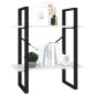 vidaXL Bücherregal 2 Fächer Weiß 60x30x70 cm Holzwerkstoff vidaXL Bücherregal 2 Fächer Weiß 60x30x70 cm Holzwerkstoff