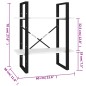 vidaXL Bücherregal 2 Fächer Weiß 60x30x70 cm Holzwerkstoff vidaXL Bücherregal 2 Fächer Weiß 60x30x70 cm Holzwerkstoff