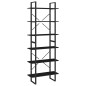 vidaXL Hochschrank Schwarz 80x30x210 cm Massivholz Kiefer vidaXL Hochschrank Schwarz 80x30x210 cm Massivholz Kiefer