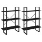 vidaXL Hochschrank Schwarz 80x30x210 cm Massivholz Kiefer vidaXL Hochschrank Schwarz 80x30x210 cm Massivholz Kiefer