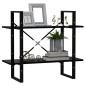 vidaXL Bücherregal 2 Fächer Schwarz 80x30x70 cm Holzwerkstoff vidaXL Bücherregal 2 Fächer Schwarz 80x30x70 cm Holzwerkstoff