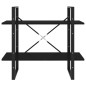vidaXL Bücherregal 2 Fächer Schwarz 80x30x70 cm Holzwerkstoff vidaXL Bücherregal 2 Fächer Schwarz 80x30x70 cm Holzwerkstoff