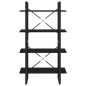 vidaXL Bücherregal 4 Fächer Schwarz 80x30x140 cm Holzwerkstoff vidaXL Bücherregal 4 Fächer Schwarz 80x30x140 cm Holzwerkstoff