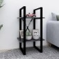 vidaXL Bücherregal 2 Fächer Grau 40x30x70 cm Holzwerkstoff vidaXL Bücherregal 2 Fächer Grau 40x30x70 cm Holzwerkstoff