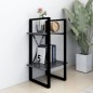 vidaXL Bücherregal 2 Fächer Grau 40x30x70 cm Holzwerkstoff vidaXL Bücherregal 2 Fächer Grau 40x30x70 cm Holzwerkstoff