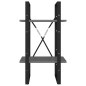 vidaXL Bücherregal 2 Fächer Grau 40x30x70 cm Holzwerkstoff vidaXL Bücherregal 2 Fächer Grau 40x30x70 cm Holzwerkstoff