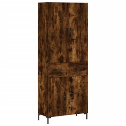 vidaXL Highboard Räuchereiche 69,5x34x180 cm Holzwerkstoff
