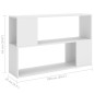 vvidaXL Bücherregal Weiß 100x24x63 cm Holzwerkstoff vvidaXL Bücherregal Weiß 100x24x63 cm Holzwerkstoff