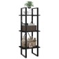 vidaXL Bücherregal 3 Fächer Schwarz 40x30x105 cm Holzwerkstoff vidaXL Bücherregal 3 Fächer Schwarz 40x30x105 cm Holzwerkstoff